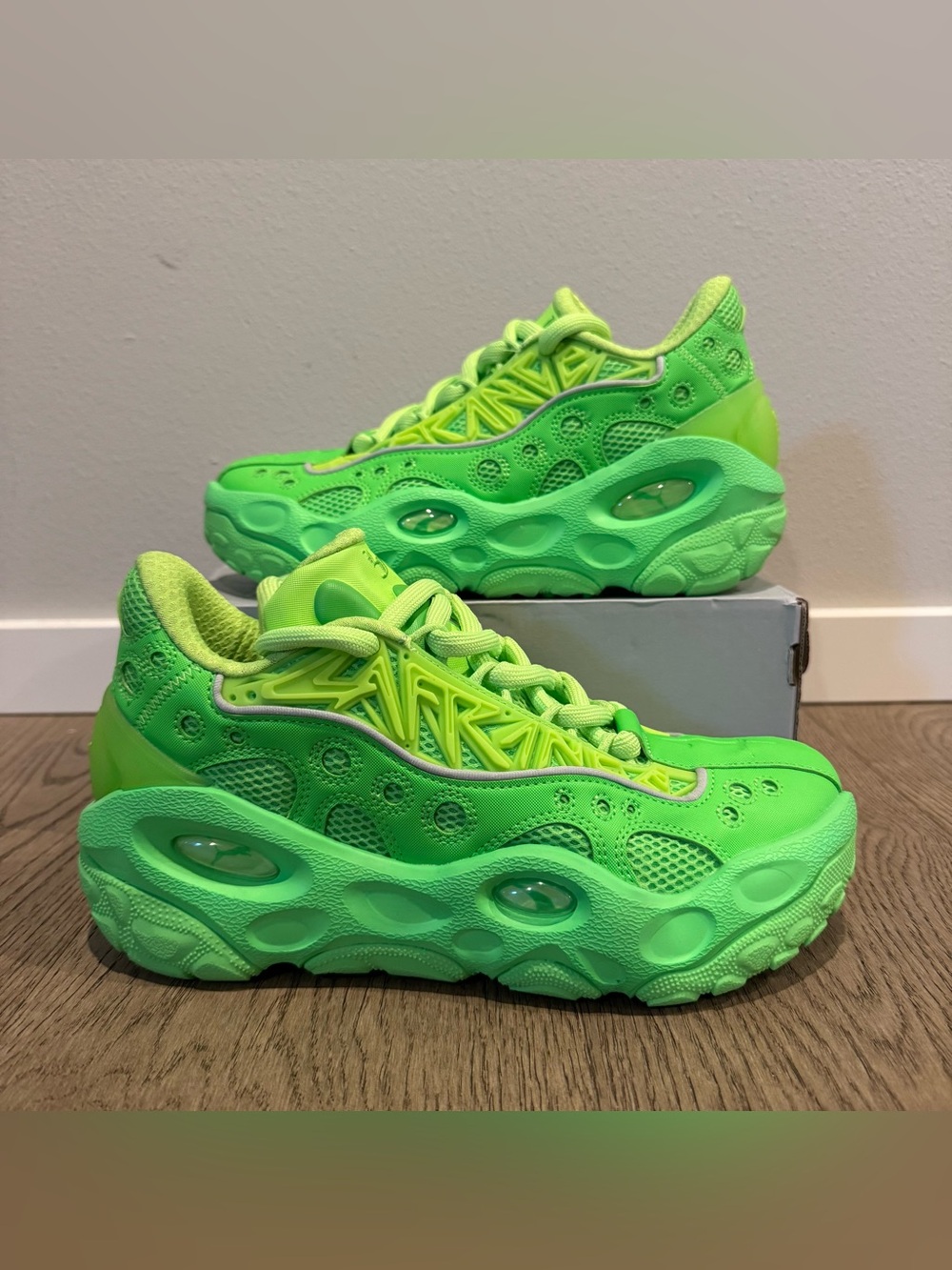 Puma Lamelo Ball LaFrance Runner RNR Green Neon
